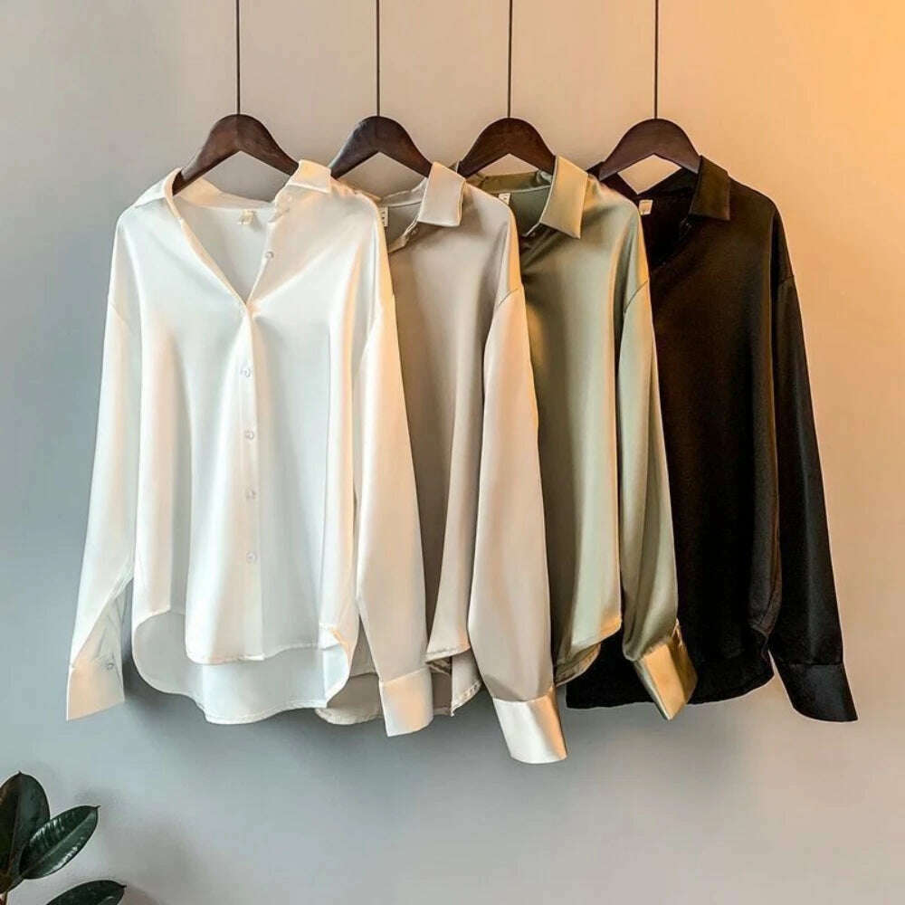2024Spring Shirt And Blouses New Sweater Cardigans Woman Top Knitted Korean Long Sleeve Lapel Button Elegance Sweet Casual Coats - KIMLUD