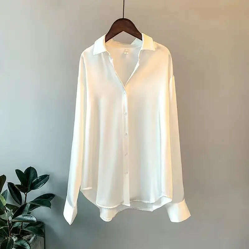 2024Spring Shirt And Blouses New Sweater Cardigans Woman Top Knitted Korean Long Sleeve Lapel Button Elegance Sweet Casual Coats - KIMLUD