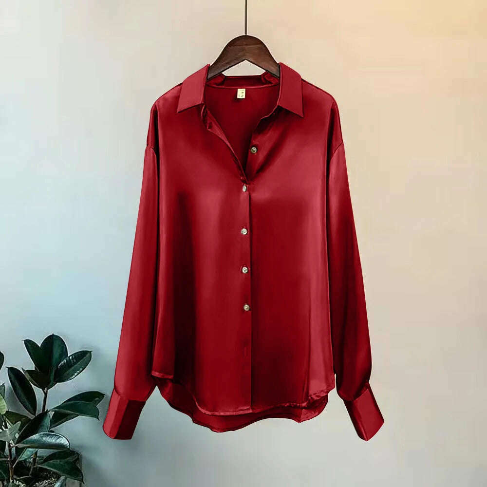 2024Spring Shirt And Blouses New Sweater Cardigans Woman Top Knitted Korean Long Sleeve Lapel Button Elegance Sweet Casual Coats - KIMLUD