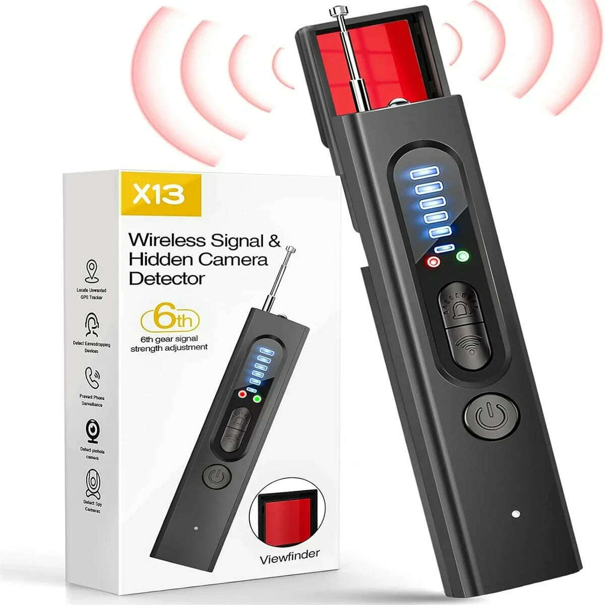KIMLUD, 2025 New Camera Detector,Rf Wireless Signal Scanner, Camera Detector For Security Protection, GPS Tracking Detector & Siren, type1, KIMLUD APPAREL - Womens Clothes