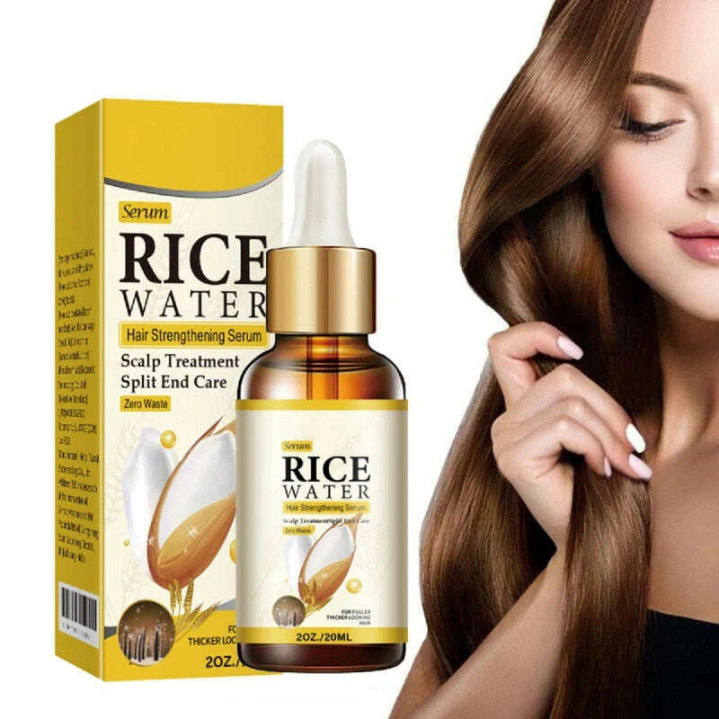 KIMLUD, 20ml Rice Water Hair Loss Treatments Growth Thicker Regrowth Treatment Stronger Longer Beauty Health Nourishing Strengthening, Nourishing / CHINA, KIMLUD Women's Clothes
