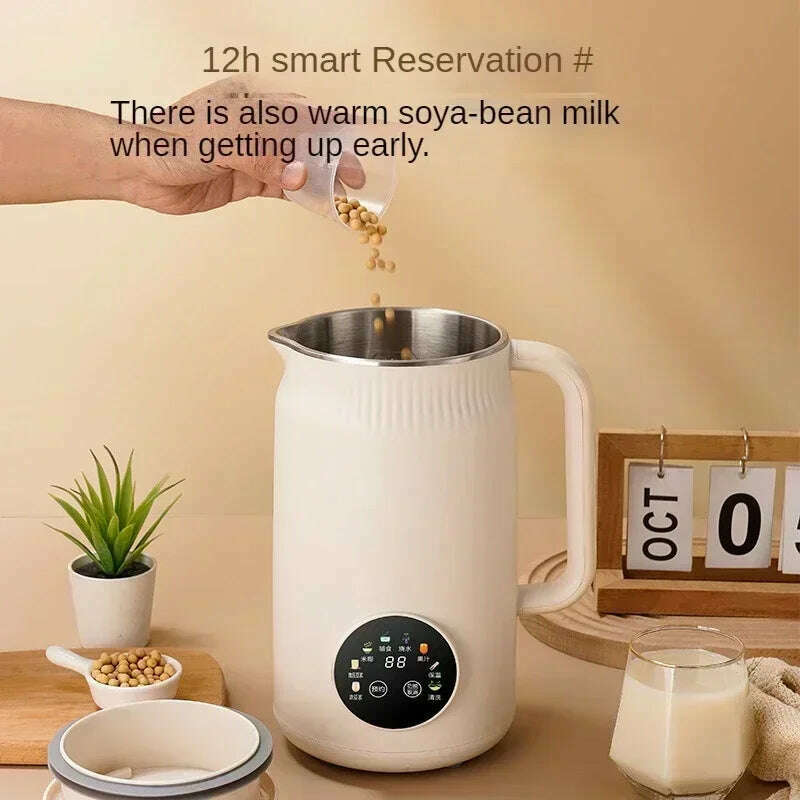 KIMLUD, 220V Electric Soybean Milk Machine Automatic Intelligent Food Blender Fruit Juicer Water Boiling Kettle Rice Paste Maker, KIMLUD Womens Clothes