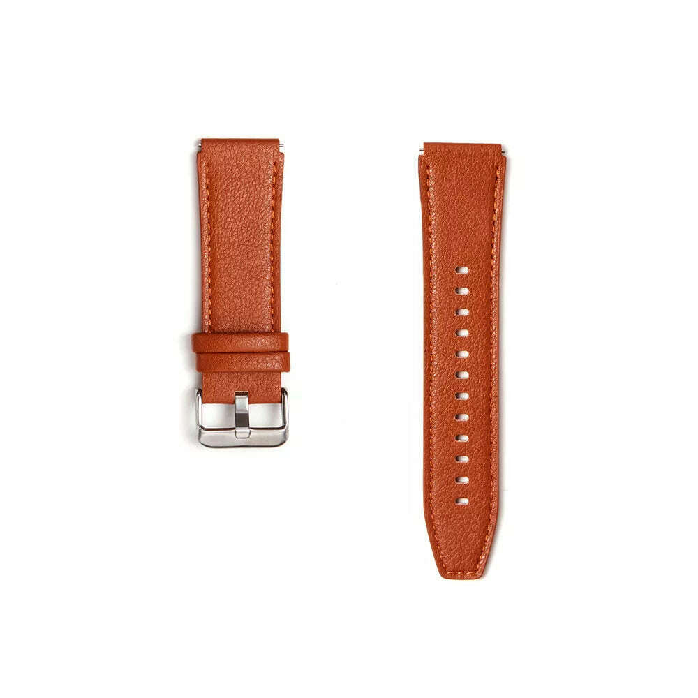 22mm Leather Bracelet Band Loop For Huawei Watch 3 Pro GT 3 46mm GT 2e 2 46mm 2 Pro Wrist Strap Correa For Honor Magic 2 46mm - KIMLUD