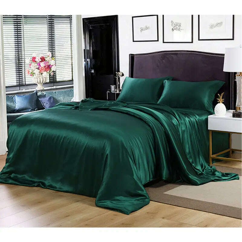 KIMLUD, 22MM Silk Duvet Cover 1pc 100% Mulberry Silk Seamless Solid Dyed Color Silk Cover Bedding  Many Size Customize Size, KIMLUD Womens Clothes