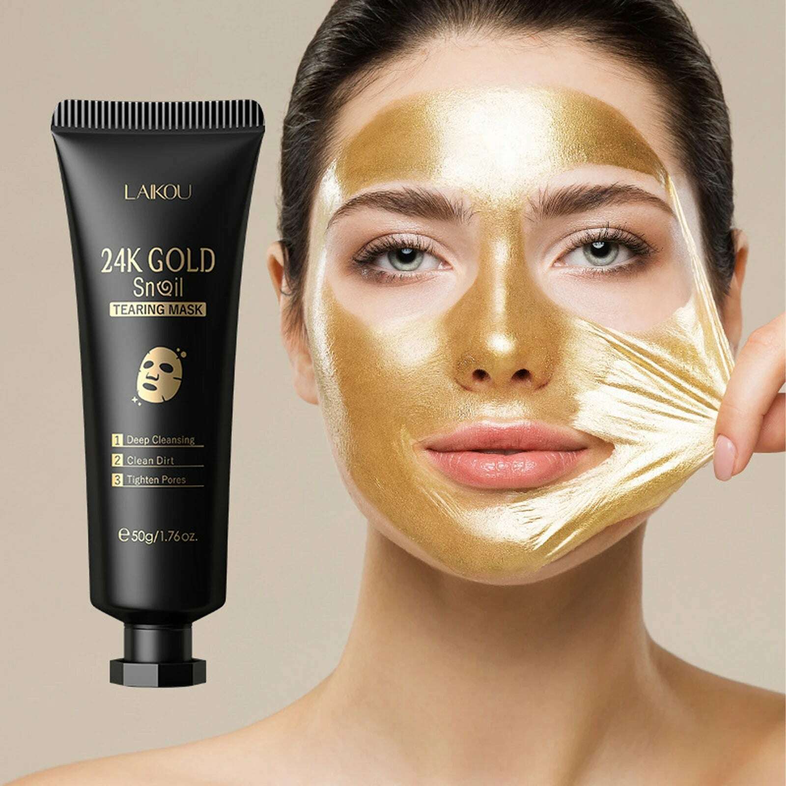 KIMLUD, 24K Gold Collagen Active Face Mask Powder Whitening Brightening  Deep Moisturizing Anti-aging Wrinkle Treatment Mask, Black, KIMLUD Womens Clothes
