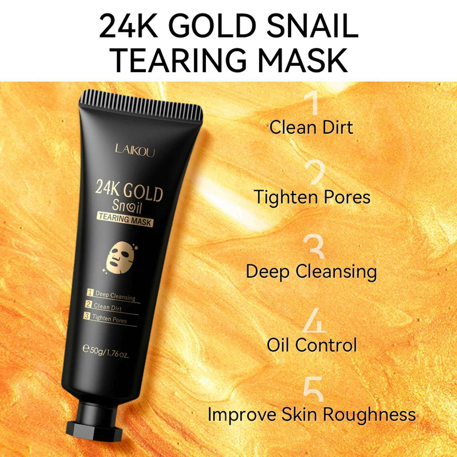 KIMLUD, 24K Gold Collagen Active Face Mask Powder Whitening Brightening  Deep Moisturizing Anti-aging Wrinkle Treatment Mask, KIMLUD Womens Clothes
