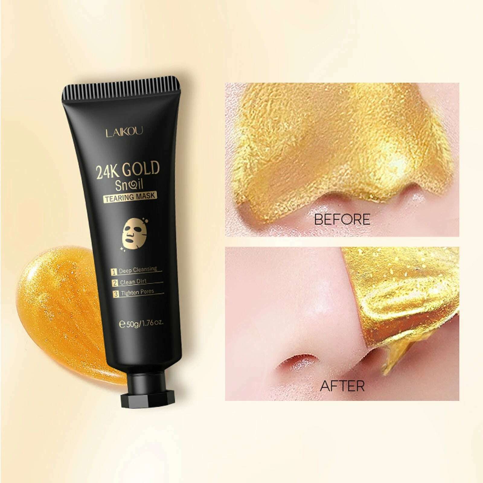 KIMLUD, 24K Gold Collagen Active Face Mask Powder Whitening Brightening  Deep Moisturizing Anti-aging Wrinkle Treatment Mask, KIMLUD Womens Clothes