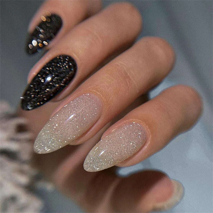 24Ps/Set Square Head Coffin Wearing False Nails Art Pink Matte French Fake Nails Leopard Artificial Acrylic White Press on Nails - KIMLUD
