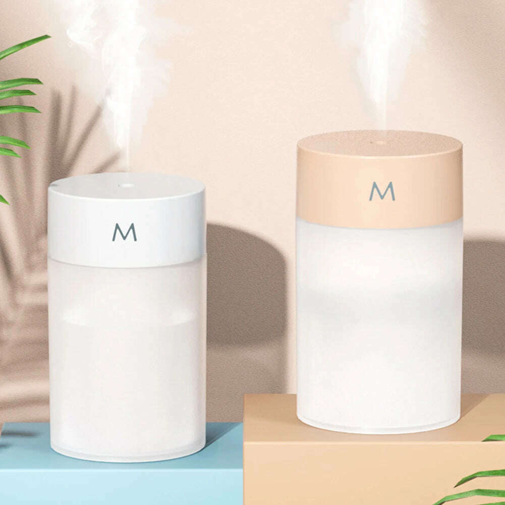 260ML Air Humidifier Ultrasonic Mini Aromatherapy Diffuser Portable Sprayer USB Essential Oil Atomizer LED Lamp for Home Car - KIMLUD