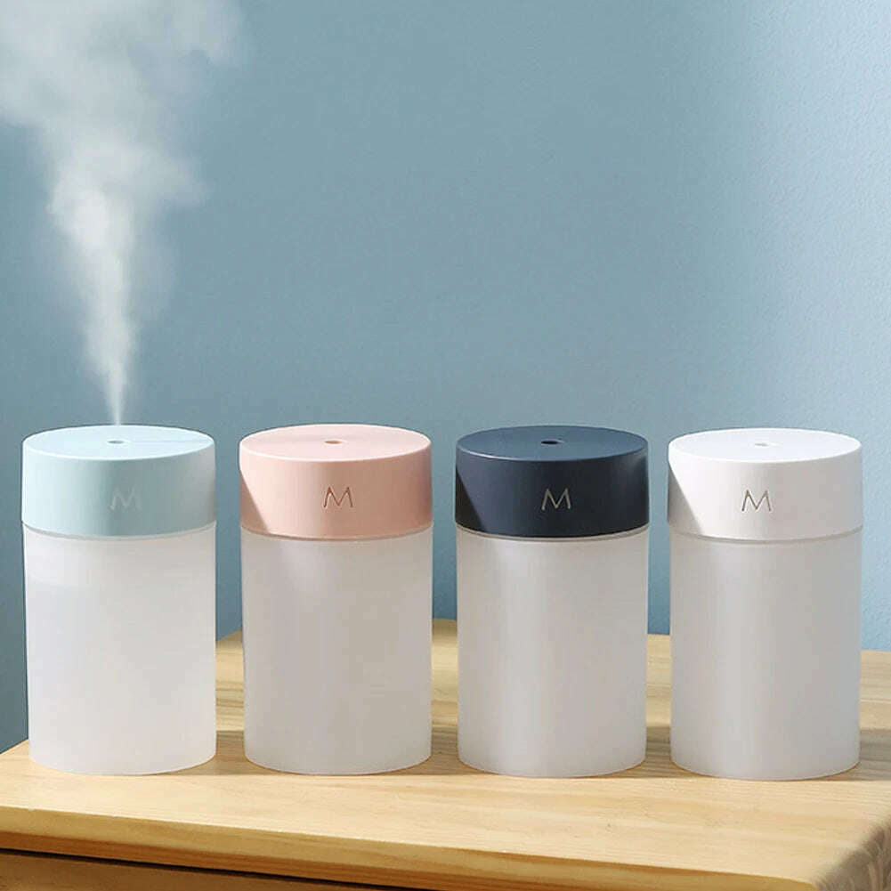 260ML Air Humidifier Ultrasonic Mini Aromatherapy Diffuser Portable Sprayer USB Essential Oil Atomizer LED Lamp for Home Car - KIMLUD