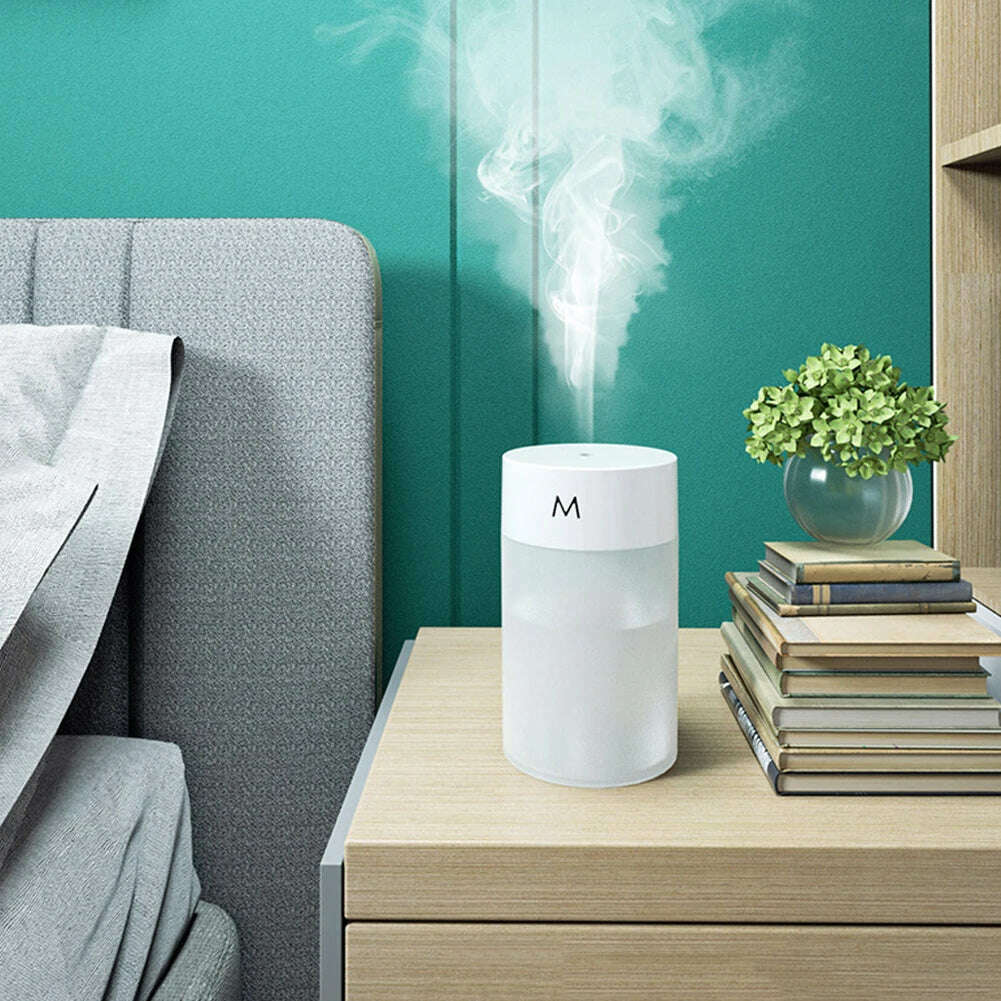 260ML Air Humidifier Ultrasonic Mini Aromatherapy Diffuser Portable Sprayer USB Essential Oil Atomizer LED Lamp for Home Car - KIMLUD