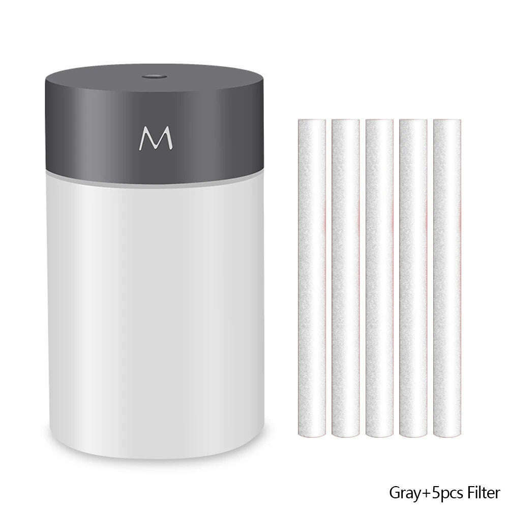 260ML Air Humidifier Ultrasonic Mini Aromatherapy Diffuser Portable Sprayer USB Essential Oil Atomizer LED Lamp for Home Car - KIMLUD