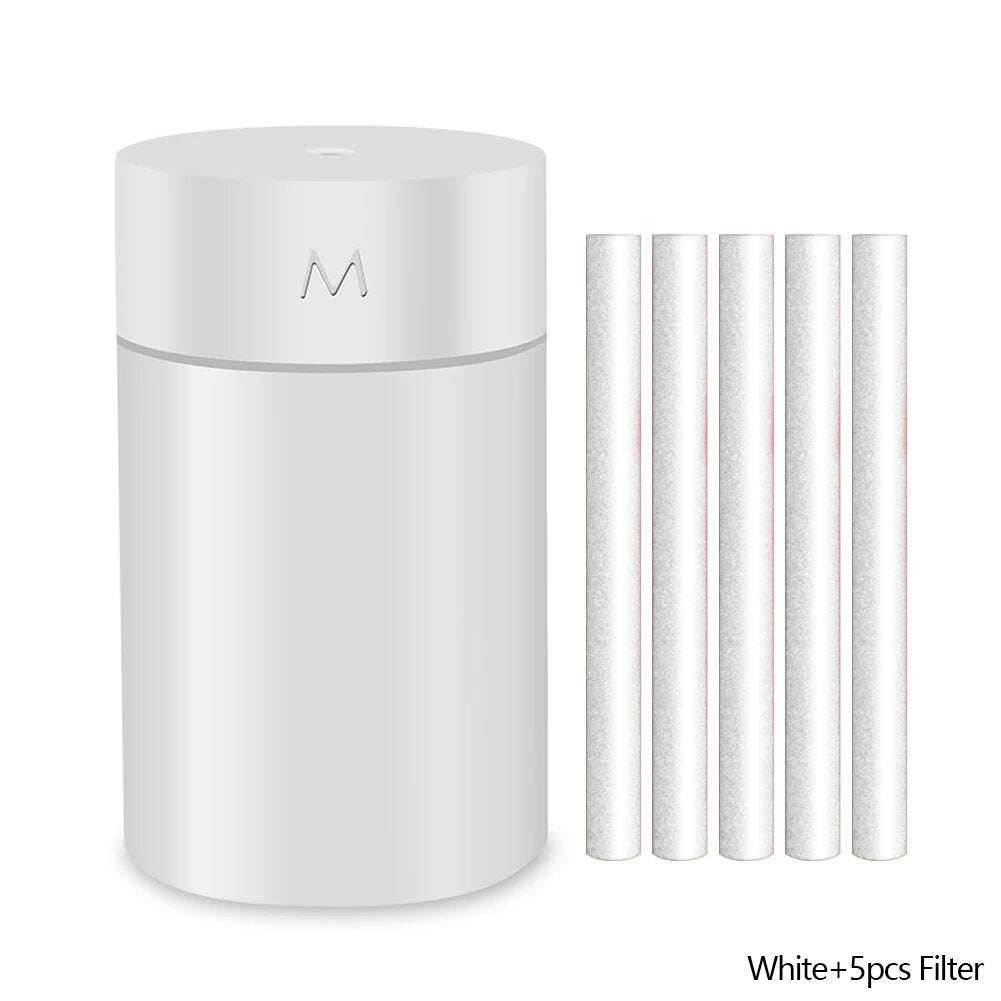 260ML Air Humidifier Ultrasonic Mini Aromatherapy Diffuser Portable Sprayer USB Essential Oil Atomizer LED Lamp for Home Car - KIMLUD