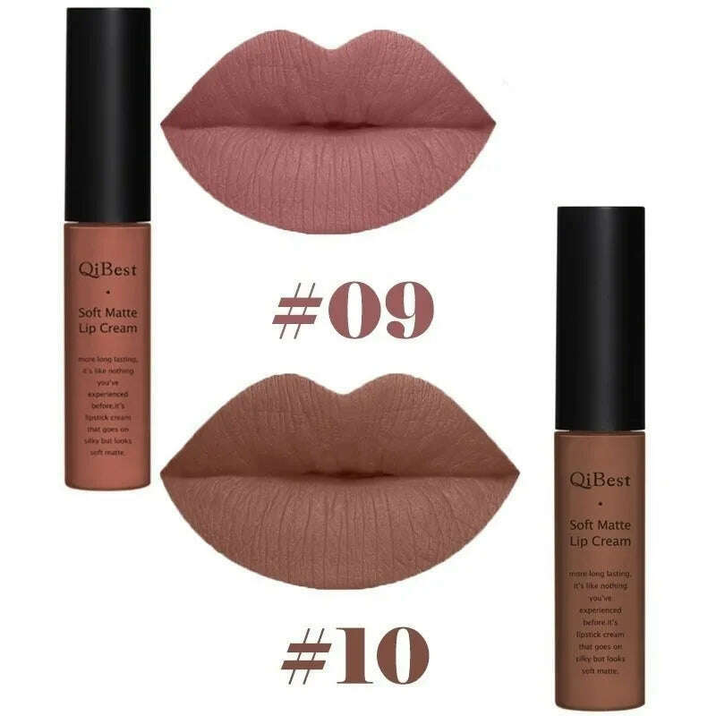 KIMLUD, 2Pcs/Set 34 Color Matte Long Lasting Lipsticks Sexy Make Lip-gloss Professional Makeup Kits for Women Liquid Lipstick Matte Set, 09 10, KIMLUD Womens Clothes