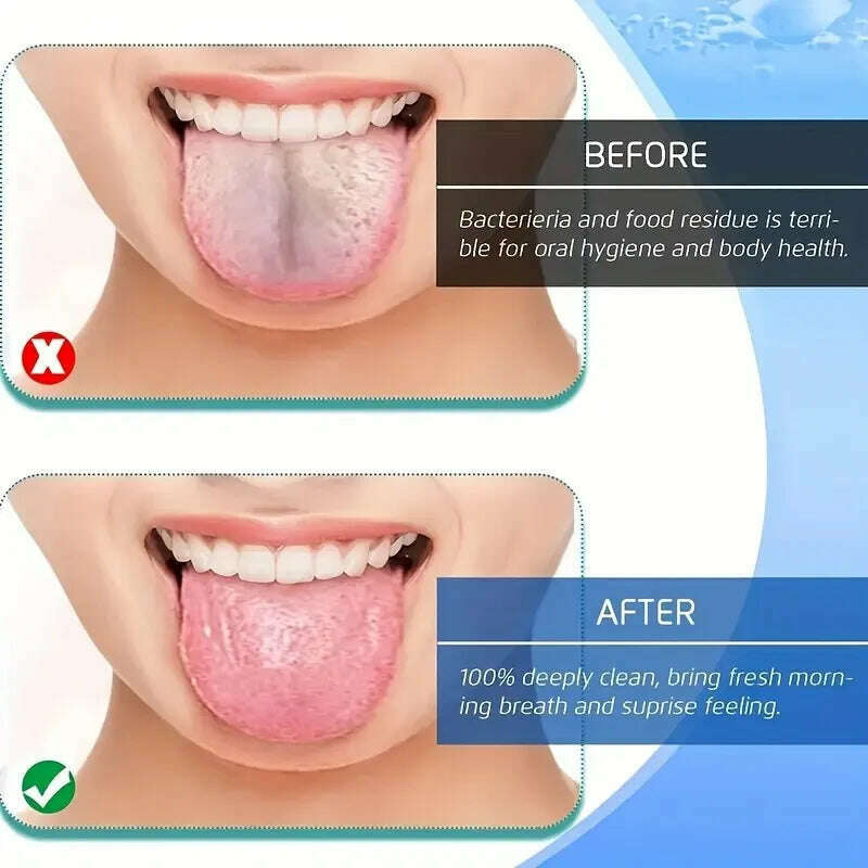 3 Colors Stainless Steel Tongue Scraper U-shaped Metal Fresh Breath Cleaning Coated Tongue Toothbrush Oral Hygiene Care Tools - KIMLUD