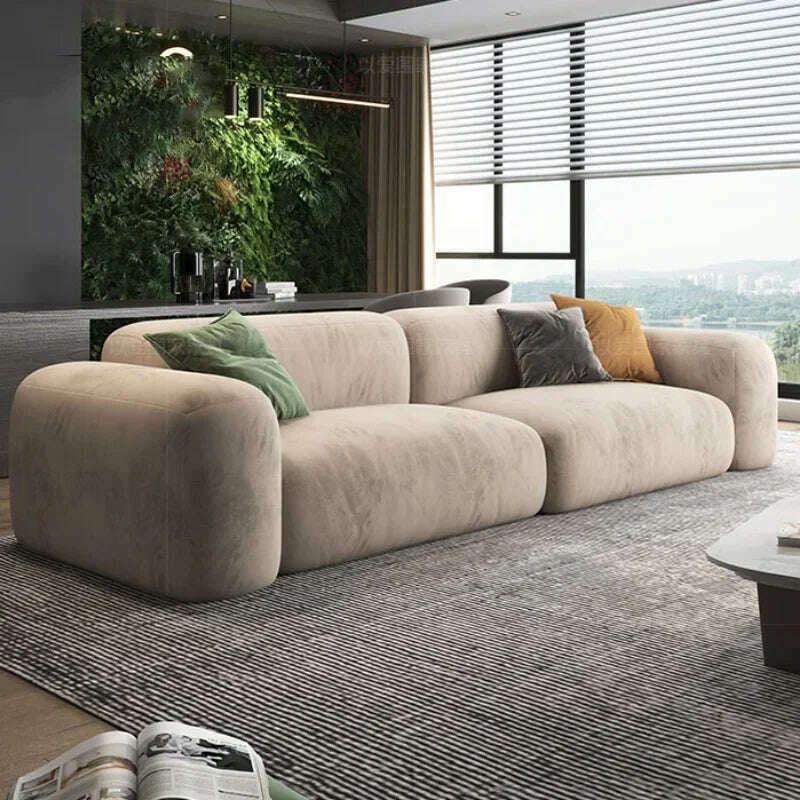 KIMLUD, 3 Seater Modern Living Room Sofa Bed Foam Xxl Couch Adultsl Designer Longue Sofa Armchair Sofa Sala De Estar Interior Decoration, KIMLUD Women's Clothes