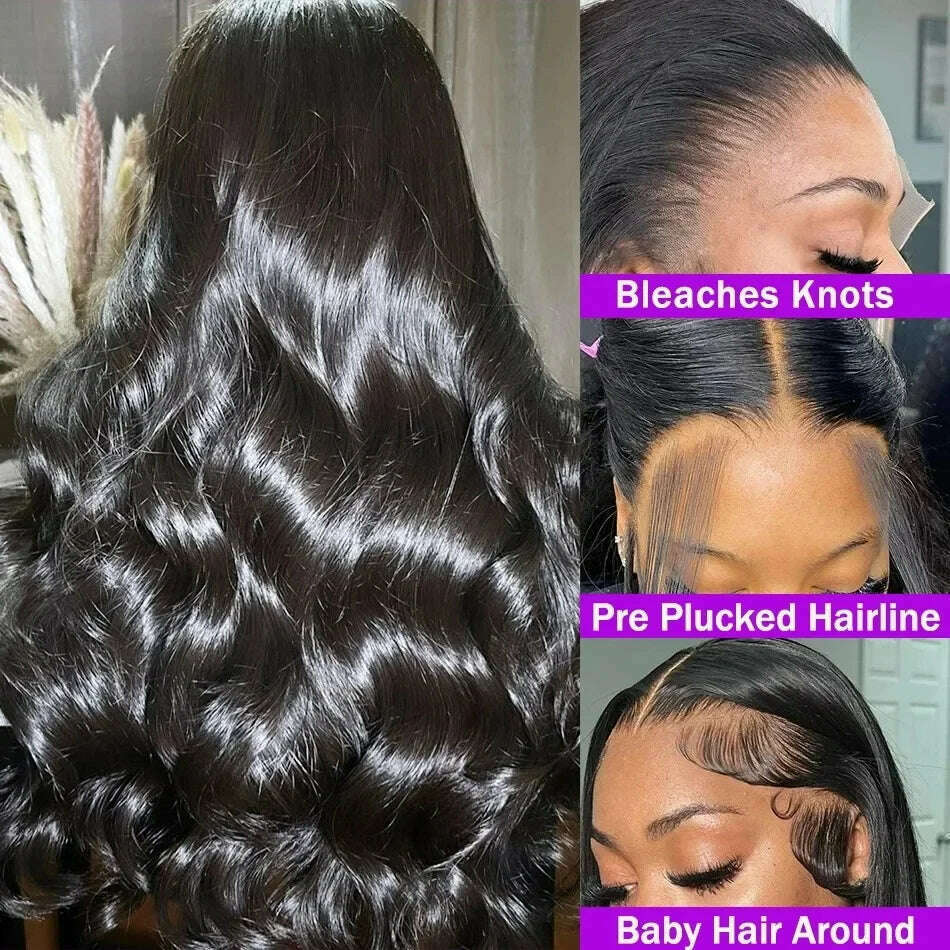 KIMLUD, 30 40 Inch Body Wave Human Hair Wigs 13x6 Hd Lace Front Wig human hair 13x4 360 Lace Frontal Wigs 4x4 Lace Closure Wig For Women, KIMLUD Womens Clothes