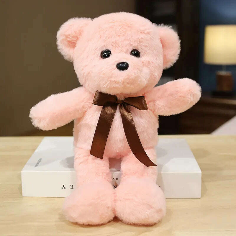 30cm 16 Styles Bear Plush Toy Soft Stuffed Animal Doll Small Pink Gray White Teddy Bear Doll Lovely Birthday Gifts For Girl Boy, cs pink / 30cm, KIMLUD Women's Clothes