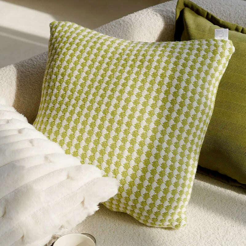 30X50/45X45CM Green Flying Bird Throw Pillow Cover Light Luxury Stamping Waist Cushion Cover Decor Home Decorative Pillowcase - KIMLUD