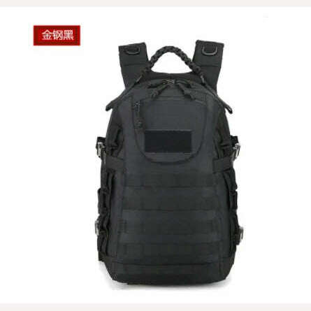 KIMLUD, 35L Large Capacity Military Backpack Man Camping Backpacks Waterproof Tactical Army Molle Climbing Hiking Bags Outdoor Rucksack, BLACK / 30 - 40L, KIMLUD Womens Clothes