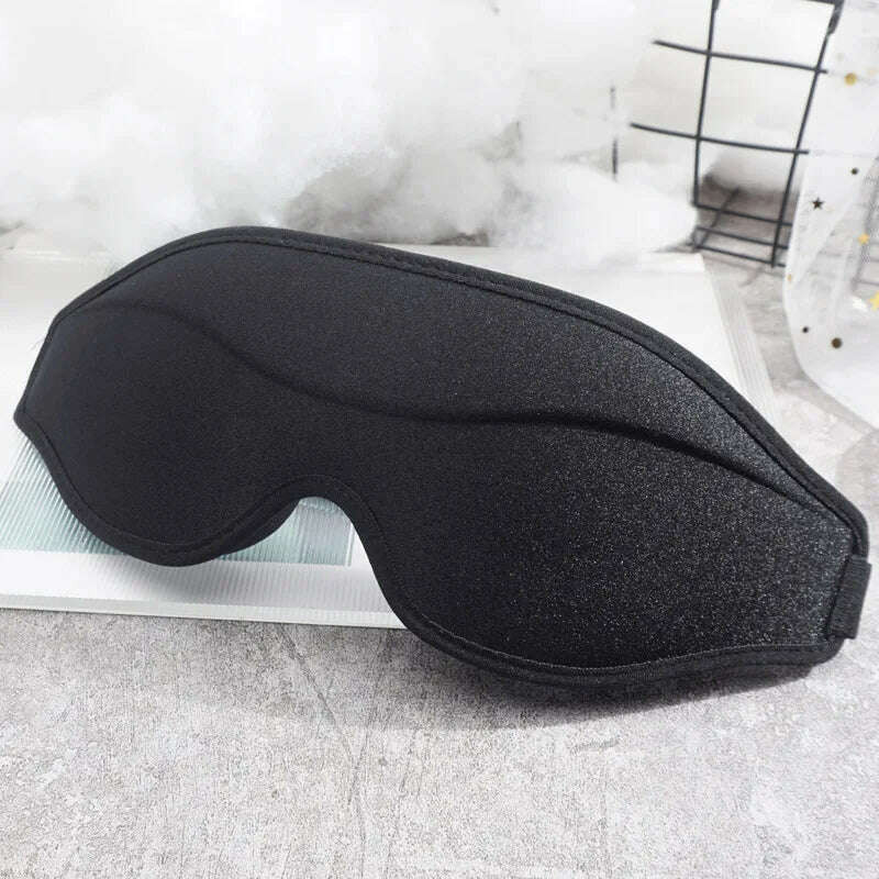 KIMLUD, 3D Contoured Sleep Mask 100% Blockout Light Eye Cover for Men Women Adjustable Strap Soft Travel Nap Comfort Sleeping Eyeshade, Grain surface A, KIMLUD Women's Clothes