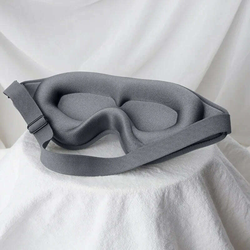 KIMLUD, 3D Contoured Sleep Mask 100% Blockout Light Eye Cover for Men Women Adjustable Strap Soft Travel Nap Comfort Sleeping Eyeshade, Flat surface B, KIMLUD Women's Clothes