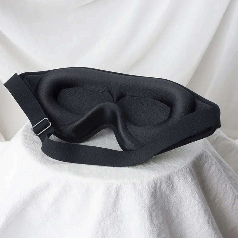 3D Sleep Mask Blindfold Sleeping Aid Eye Mask Soft Memory Foam Face Mask Eyeshade 99% Blockout Light Slaapmasker Eye Cover Patch - KIMLUD