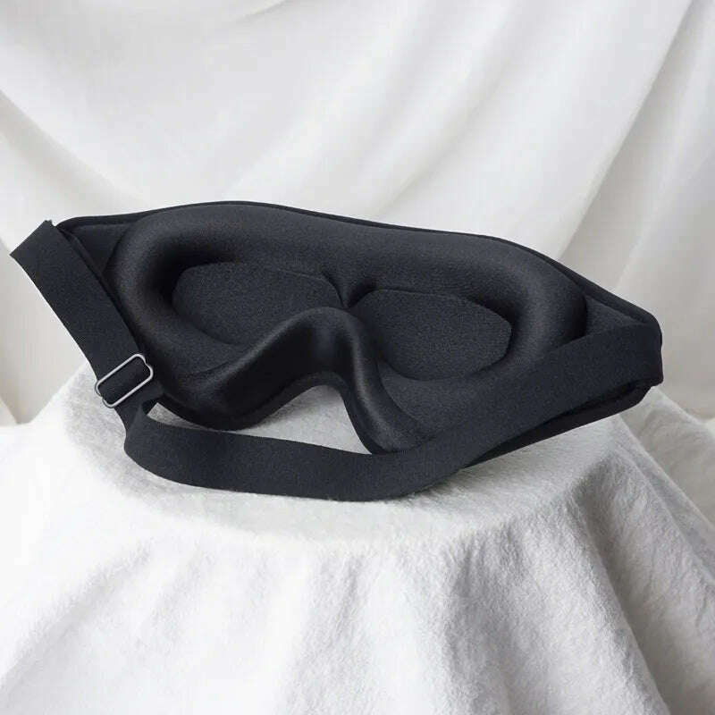 3D Sleep Mask Blindfold Sleeping Aid Eye Mask Soft Memory Foam Face Mask Eyeshade 99% Blockout Light Slaapmasker Eye Cover Patch - KIMLUD