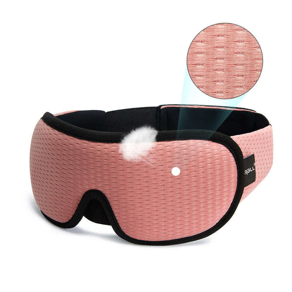 3D Sleep Mask Blindfold Sleeping Aid Eyepatch Eye Cover Sleep Patches Eyeshade Breathable Face Mask Eyemask Health Care for Rest - KIMLUD
