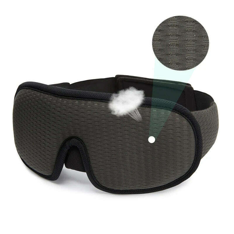 3D Sleep Mask Blindfold Sleeping Aid Eyepatch Eye Cover Sleep Patches Eyeshade Breathable Face Mask Eyemask Health Care for Rest - KIMLUD