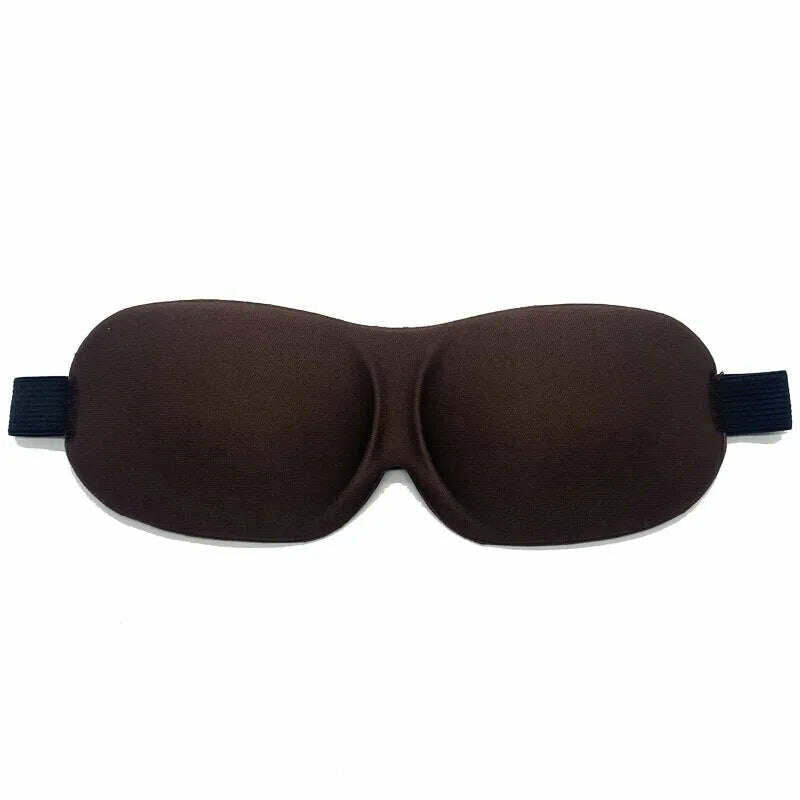 KIMLUD, 3D Sleep Mask Sleeping Stereo Cotton Blindfold Men And Women Air Travel Sleep Eye Cover Eyes Patches For Eyes Rest Health Care, Coffee, KIMLUD Women's Clothes
