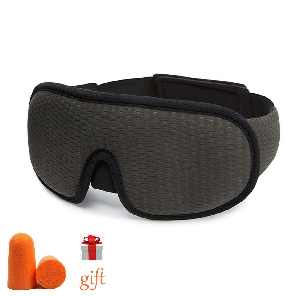 KIMLUD, 3D Sleeping Mask Block Out Light Sleep Mask for Eyes Sleepmaker EyeShade Blindfold Sleeping Face Mask Eye Patch Breathable, KIMLUD Womens ClothesKIMLUD, 3D Sleeping Mask Block Out Light Sleep Mask for Eyes Sleepmaker EyeShade Blindfold Sleeping Face Mask Eye Patch Breathable, Sleepng mask-Gray, KIMLUD APPAREL - Womens Clothes