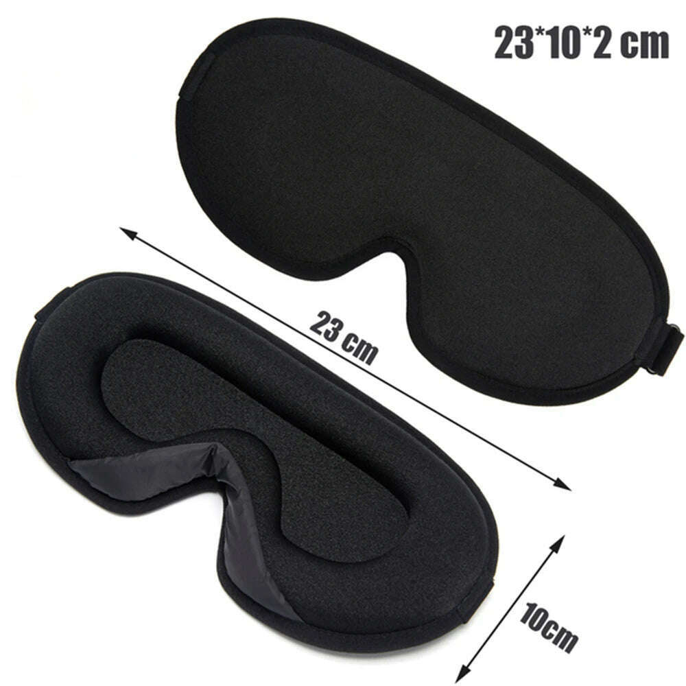 KIMLUD, 3D Sleeping Mask Travel Shade Cover Eye Mask for Sleeping Blindfold Eye Cover Night Mask Sleeping Eye Mask Eye Patch, Black E, KIMLUD Womens Clothes