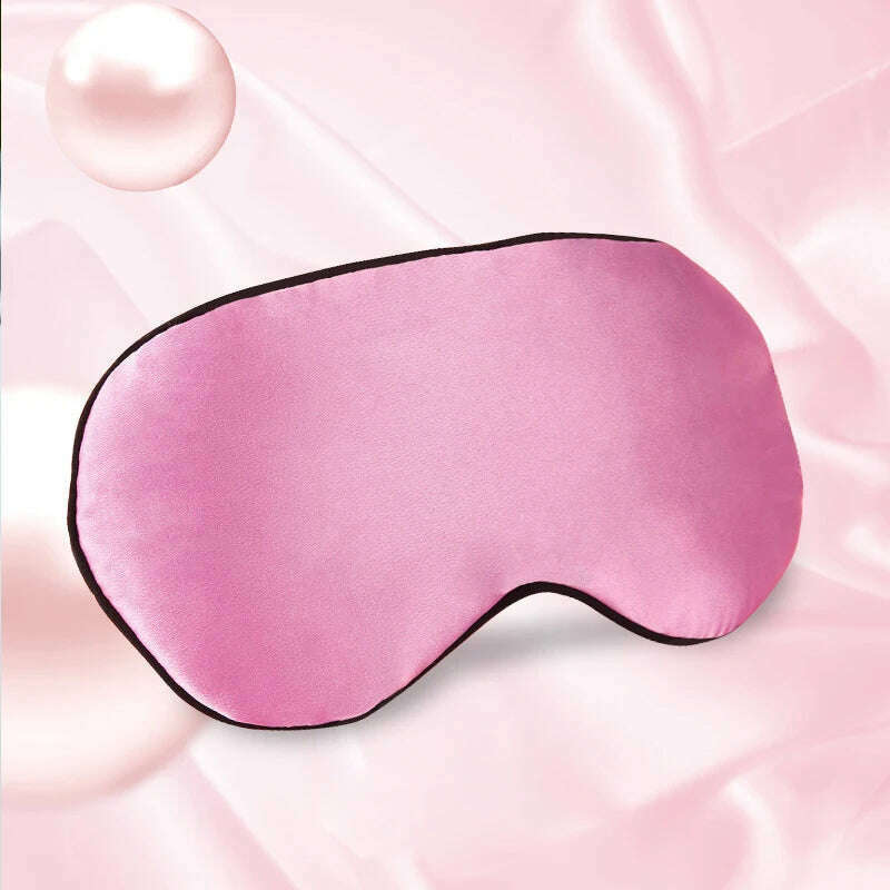 KIMLUD, 3D Sleeping Mask Travel Shade Cover Eye Mask for Sleeping Blindfold Eye Cover Night Mask Sleeping Eye Mask Eye Patch, silk pink, KIMLUD Women's Clothes