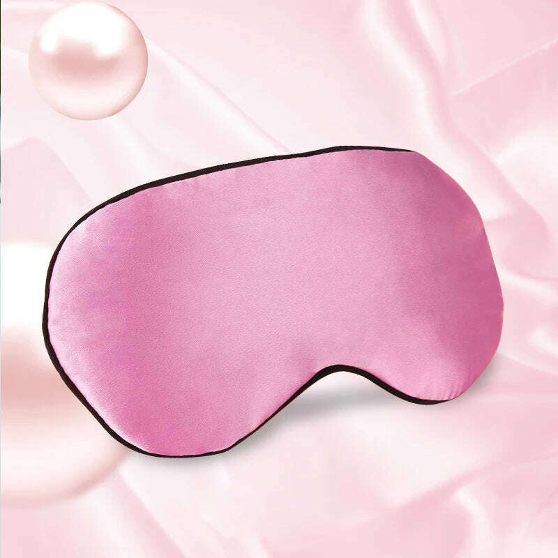 KIMLUD, 3D Sleeping Mask Travel Shade Cover Eye Mask for Sleeping Blindfold Eye Cover Night Mask Sleeping Eye Mask Eye Patch, silk pink, KIMLUD Womens Clothes