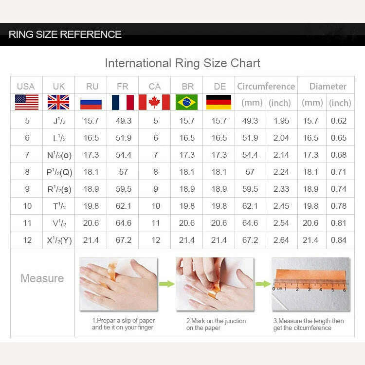 3Pcs/Set 2019 Luxury Round Cut AAA Zircon Crystal Rings For Women 925 Sterling Sliver Wedding Female Rings Set Jewelry - KIMLUD