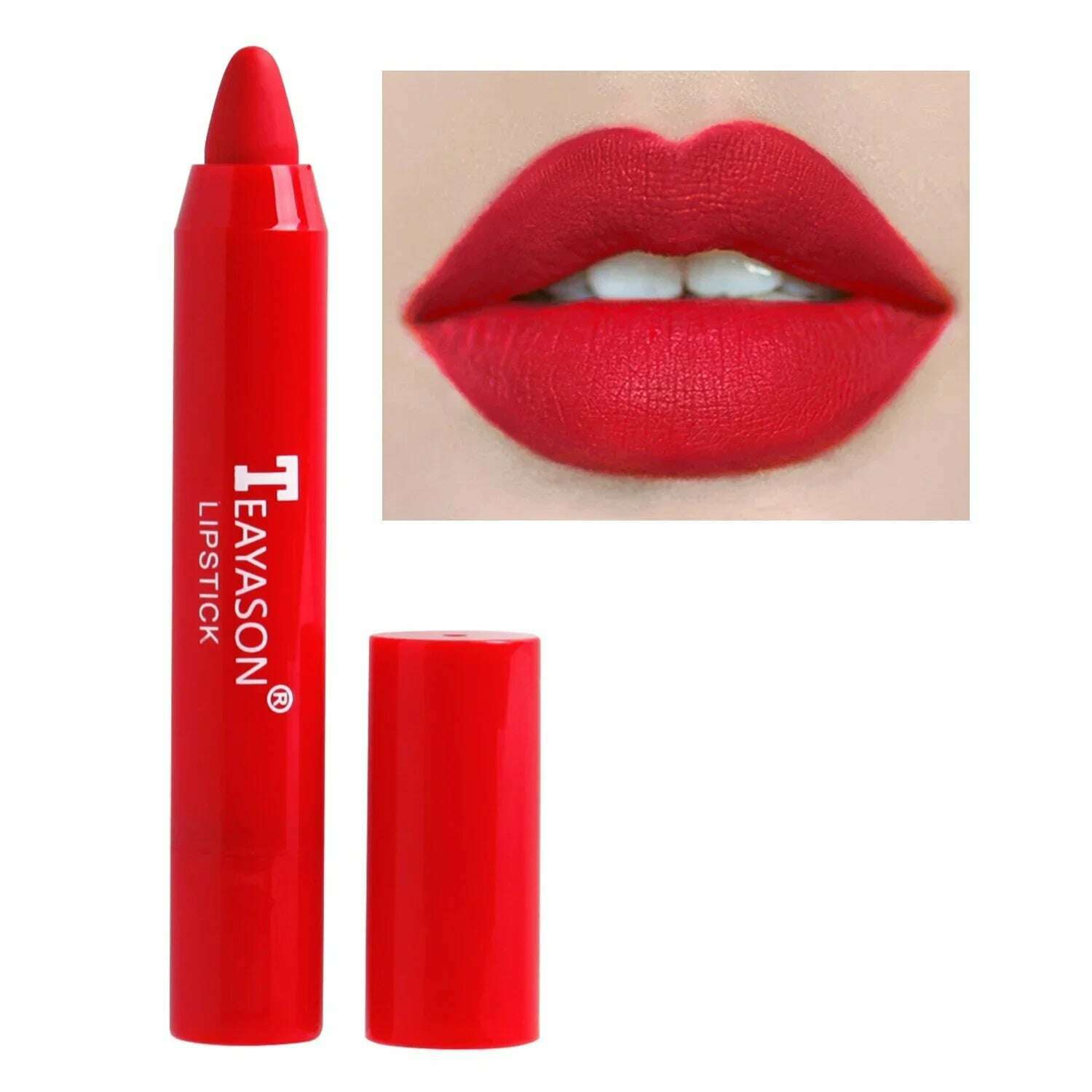 KIMLUD, 3PCS/set Velvet Matte Lipstick Pen Cosmetics Waterproof Lasting Nude Crayon Lipsticks Non Sticky Brown Lip Liner Pencil Makeup, 08, KIMLUD Womens Clothes