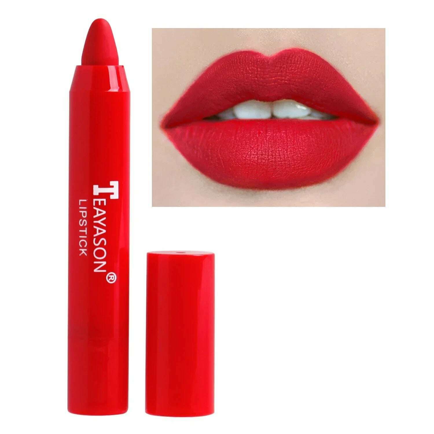 3PCS/set Velvet Matte Lipstick Pen Cosmetics Waterproof Lasting Nude Crayon Lipsticks Non Sticky Brown Lip Liner Pencil Makeup - KIMLUD