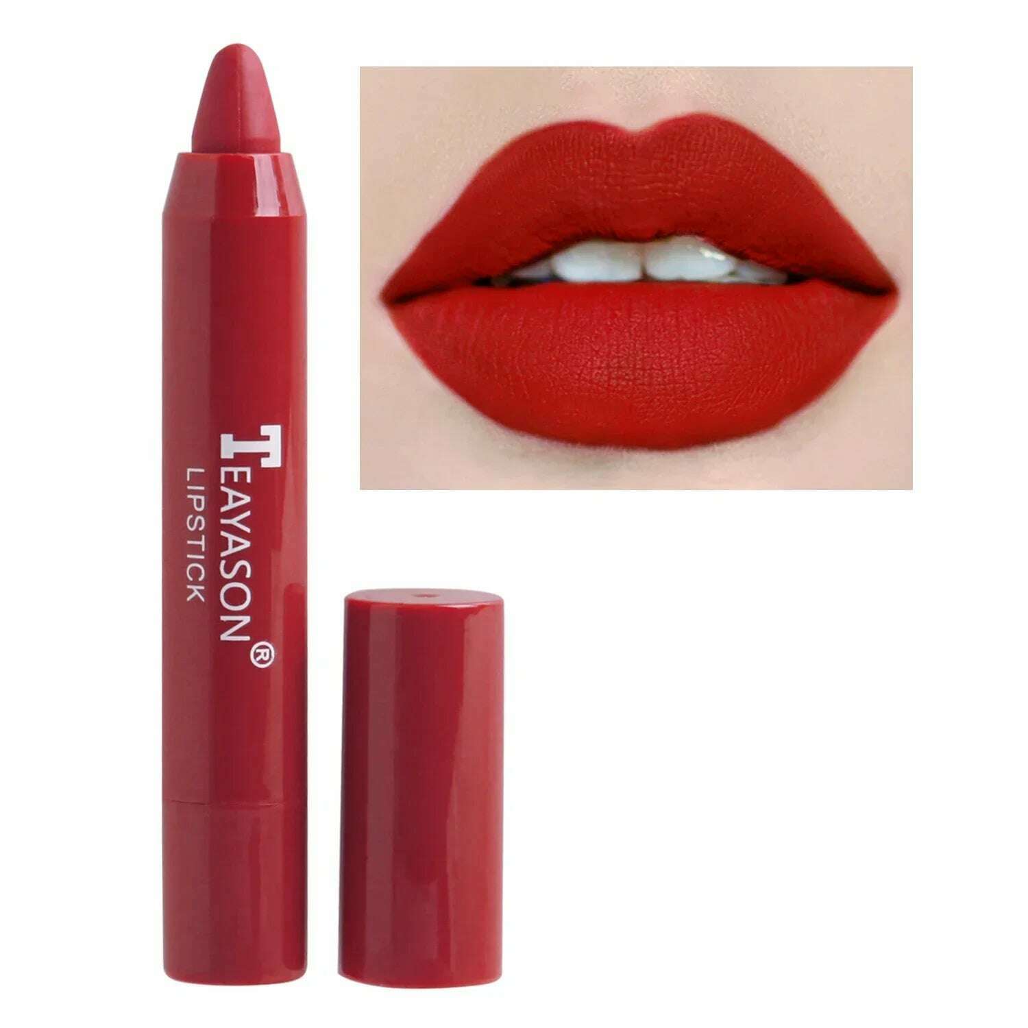 KIMLUD, 3PCS/set Velvet Matte Lipstick Pen Cosmetics Waterproof Lasting Nude Crayon Lipsticks Non Sticky Brown Lip Liner Pencil Makeup, 10, KIMLUD Womens Clothes