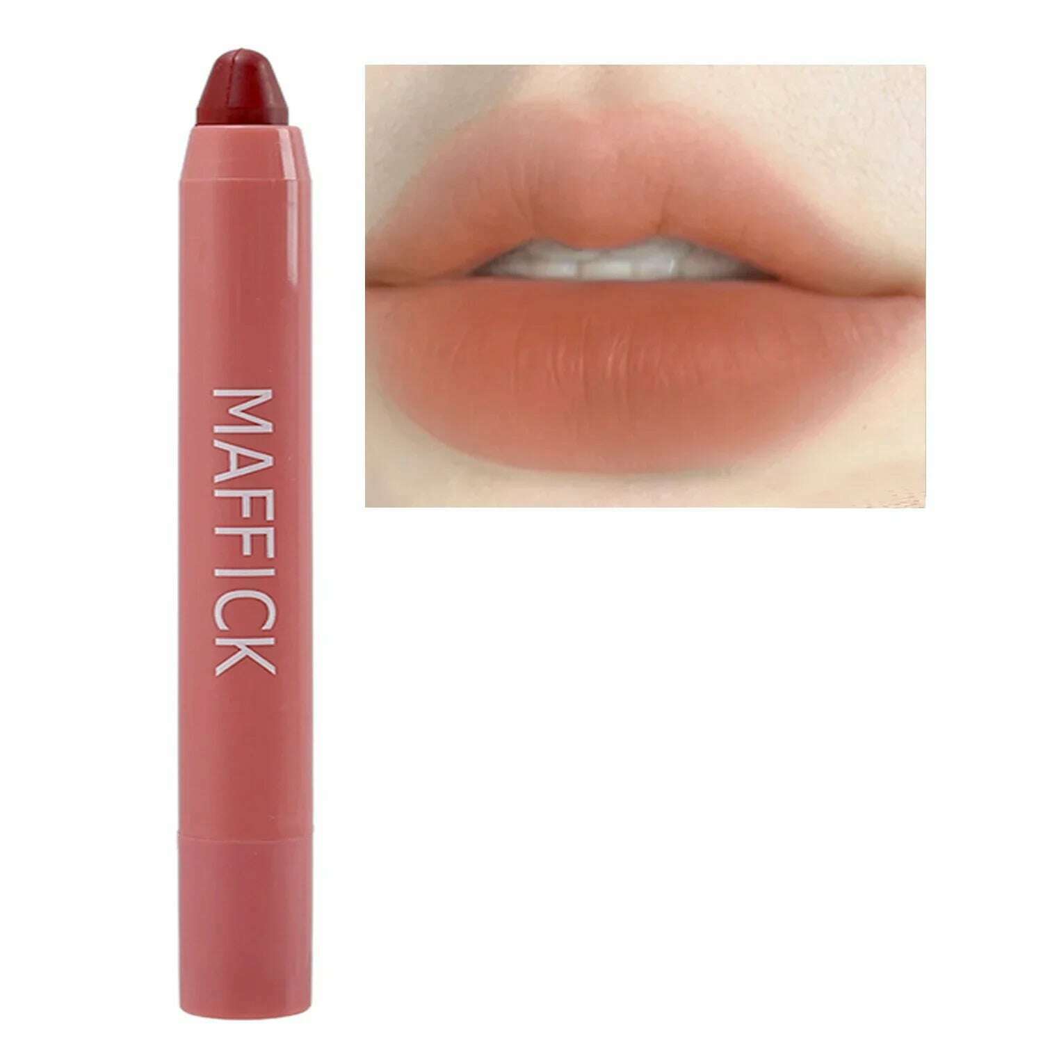 3PCS/set Velvet Matte Lipstick Pen Cosmetics Waterproof Lasting Nude Crayon Lipsticks Non Sticky Brown Lip Liner Pencil Makeup - KIMLUD