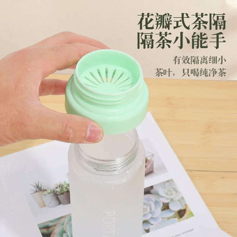 KIMLUD, 400/600/800ml Outdoor Large Capacity Sports Water Bottle Scrub Plastic Cup Portable Anti-Drop Water Cup Air Up Drinkfles, KIMLUD Womens Clothes