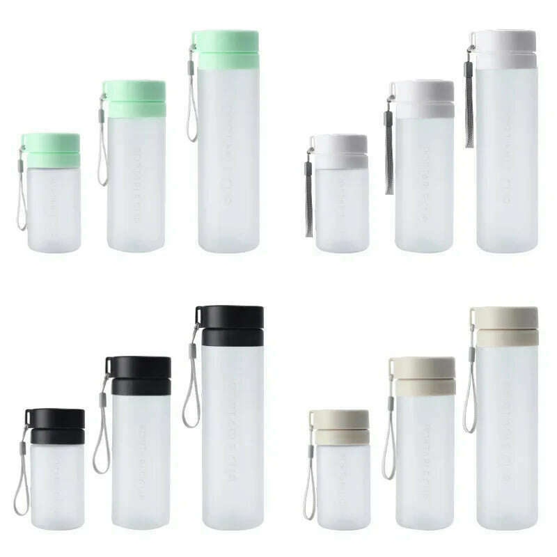 KIMLUD, 400/600/800ml Outdoor Large Capacity Sports Water Bottle Scrub Plastic Cup Portable Anti-Drop Water Cup Air Up Drinkfles, KIMLUD Womens Clothes