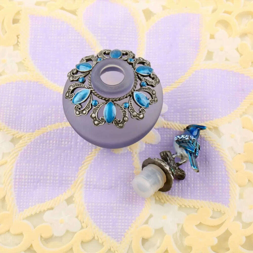 40ml Vintage Handmade Empty Glass Perfume Bottle Wedding Decor Collectable Perfume Refill Parfume Refillable Bottle Lady Gift - KIMLUD