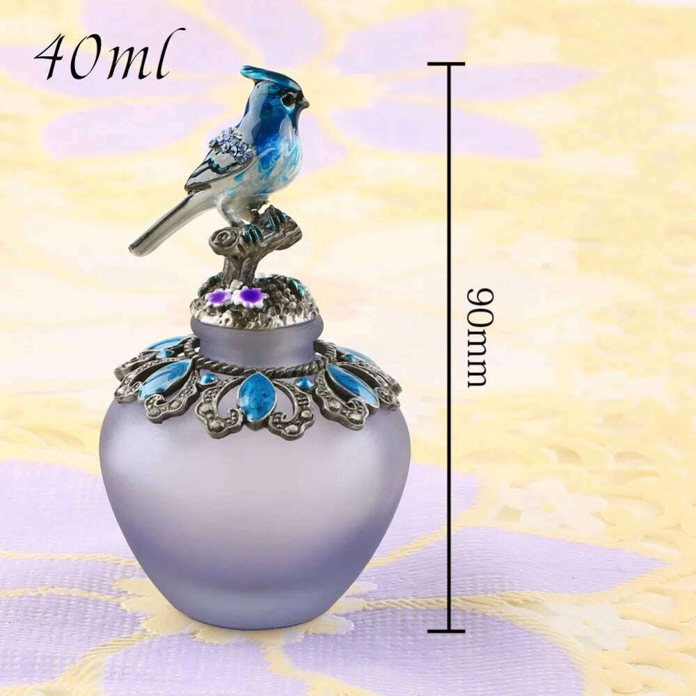40ml Vintage Handmade Empty Glass Perfume Bottle Wedding Decor Collectable Perfume Refill Parfume Refillable Bottle Lady Gift - KIMLUD