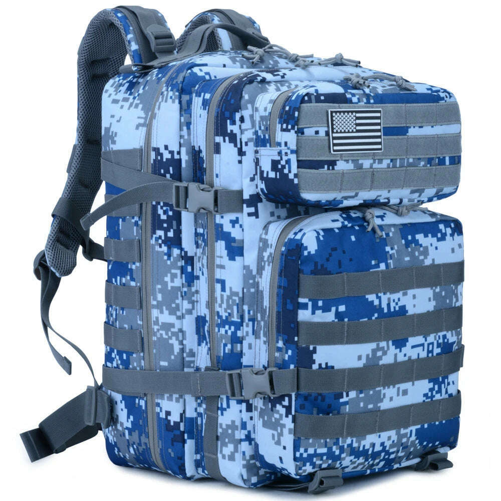 45L Tactical 3P Backpack Bag 30L 3 Days Outdoor Backpack Waterproof Climbing Rucksack Camping Hiking Bag Mochila - KIMLUD