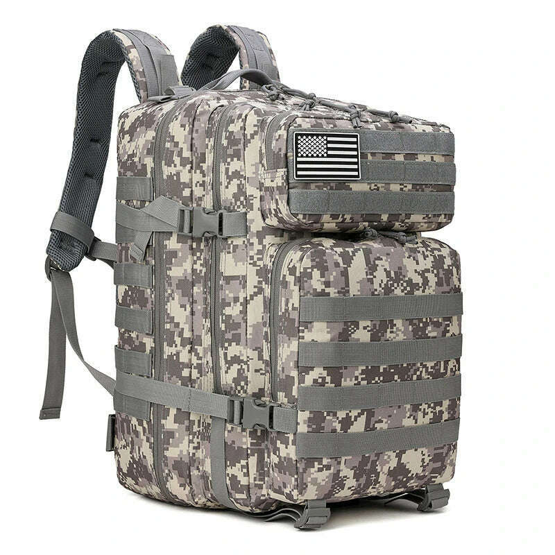 45L Tactical 3P Backpack Bag 30L 3 Days Outdoor Backpack Waterproof Climbing Rucksack Camping Hiking Bag Mochila - KIMLUD