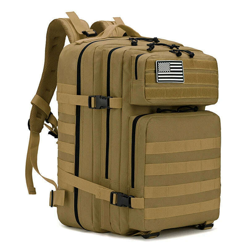 45L Tactical 3P Backpack Bag 30L 3 Days Outdoor Backpack Waterproof Climbing Rucksack Camping Hiking Bag Mochila - KIMLUD