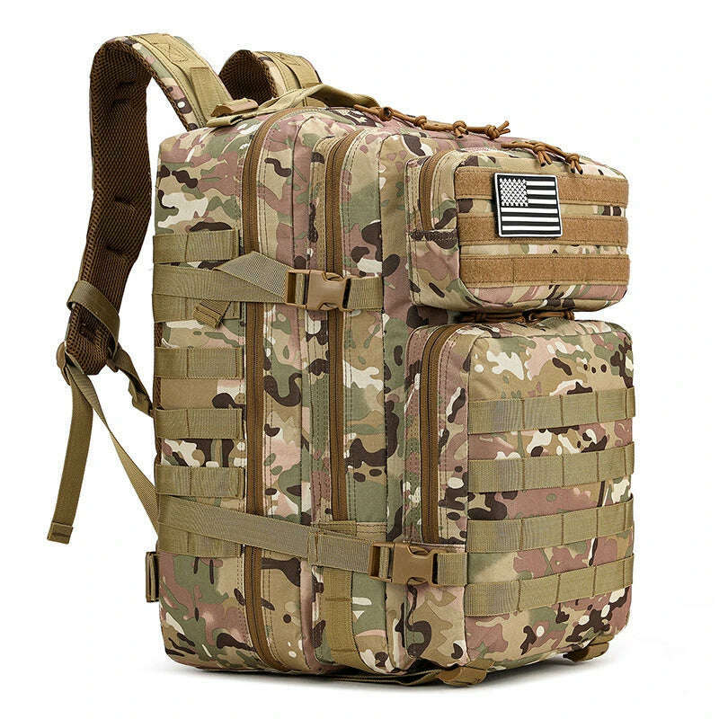 45L Tactical 3P Backpack Bag 30L 3 Days Outdoor Backpack Waterproof Climbing Rucksack Camping Hiking Bag Mochila - KIMLUD