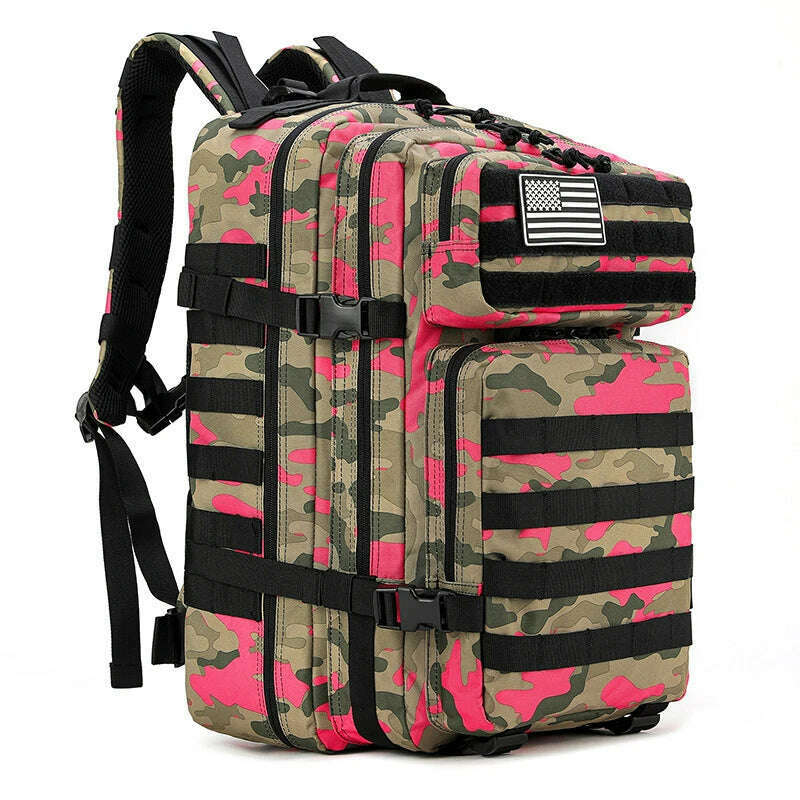 45L Tactical 3P Backpack Bag 30L 3 Days Outdoor Backpack Waterproof Climbing Rucksack Camping Hiking Bag Mochila - KIMLUD