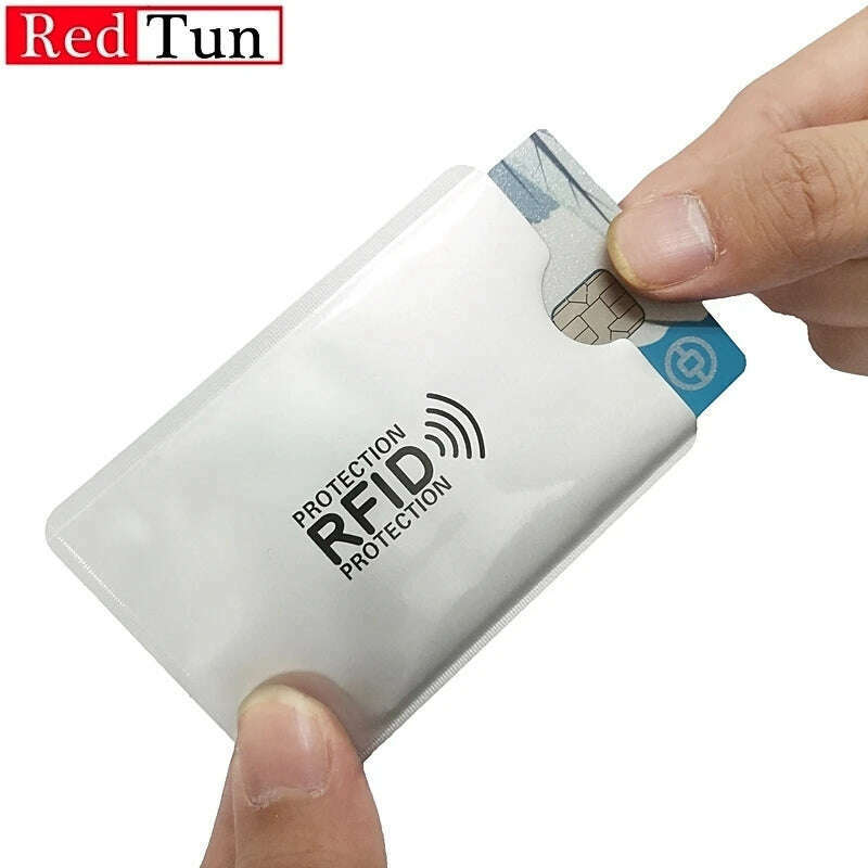 5-20 pcs Aluminium Anti Rfid Card Holder NFC Blocking Reader Lock Id Bank Card Holder Case Protection Metal Credit Card Case - KIMLUD